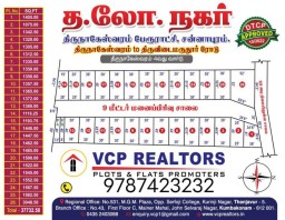 Dtcp Approved plot sale in kumbakonam