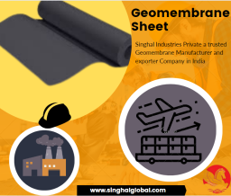 Singhal Industries Private Limited makes HDPE Geomembrane Sheets&comma; which are used at landfills&period;