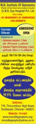 Admissions 2021-22 Open Now - B&period;OPTOM and M&period;OPTOM programs&excl;