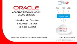 Learn Account Reconciliation Cloud Service &lpar;ARCS&rpar;