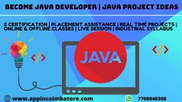 java training in coimbatore