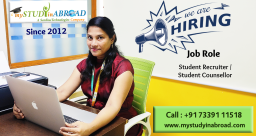 Opening for Student Recruiter &sol; Student Counsellor Position in Velachery