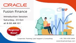 Oracle Fusion Finance Online Training