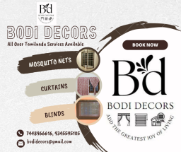 Blinds&comma; Mosquito net and Curtains in Bodi decors&lpar;Bodinayakanur&rpar;