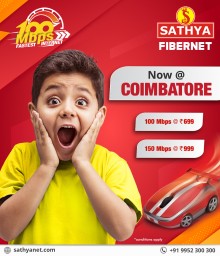 Wifi Connection in Coimbatore &vert; SATHYA Fibernet in Coimbatore