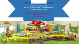 PG ROOMS/OFFICE SPACE/PRE SCHOOL