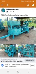 Wall interlocking brick machine