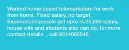 wanted telecaller's urgently