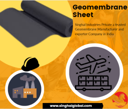 Singhal Industries Private Limited makes HDPE Geomembrane Sheets, which are used at landfills.