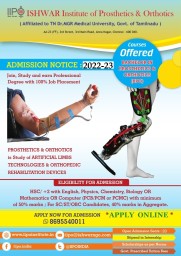 Bachelor Degree in Prosthetics and Orthotics Course