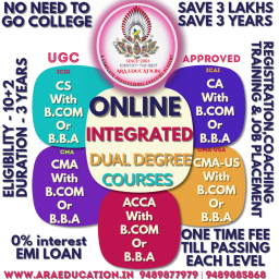 Ara Education CS  CSEET CMA ICWA CA ACCA USCMA CLAT Coaching classes Institute Coaching center in Coimbatore Tamilnadu