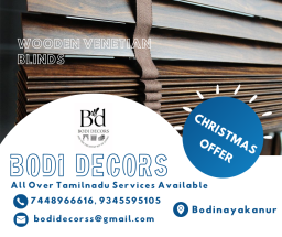 Wooden venetian Blinds Collections In Bodi decors(Bodinayakanur)