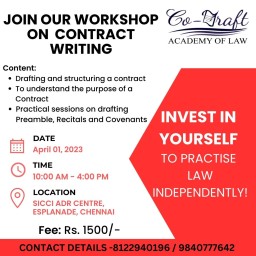 JOIN OUR WORKSHOP ON CONTRACT WRITING