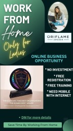 Oriflame Business Opportunity( only for ladies )