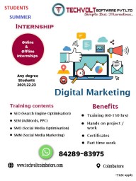 Digital Marketing Online Summer Internship Program