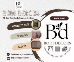 Blinds, Mosquito net and Curtains in Bodi decors(Bodinayakanur)