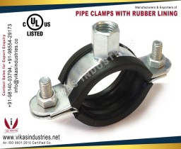 Pipe Clamp with Rubber Lining Manufacturers Suppliers Exporters