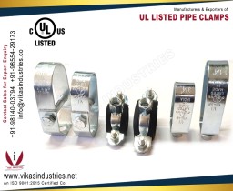 UL Listed Pipe Clamps, Hanger Clamps, manufacturers exporters in India https://www.vikasindustries.net +91-9814003794