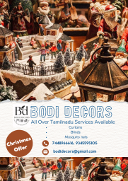 New Christmas Offer Live Now in BODI DECORS(Bodinayakanur)